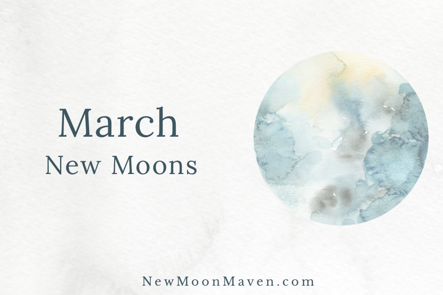 Watercolor picture of the March Full Moon