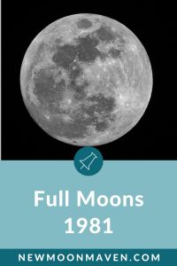 Picture of the moon for Full Moons 1981